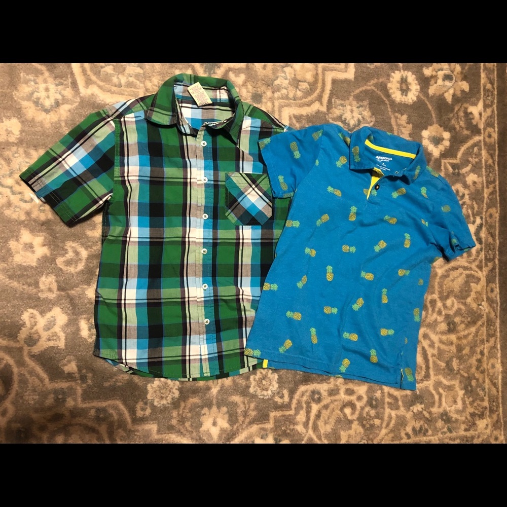 2 boys 10/12 shirts